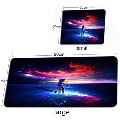 Space Astronaut Mouse Pad New Large Computer Office Game Table Mats XXL Rubber Anti-slip Gaming Keyboard Mousepad Long Desk Pads