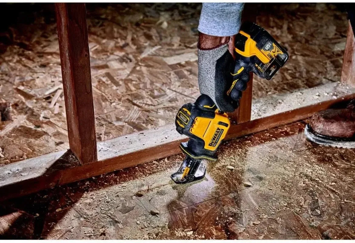 DEWALT 18V DCS369 MAX* Reciprocating Saw,One-Handed,Cordless,The Multi - Tasking Powerhouse for Swift Wood,Metal & Pipe Cutting”