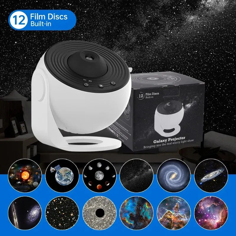 Galaxy Projector  Night Light Star Projector Light Projector for Bedroom 13 Film Discs Planetarium Projector for Kids