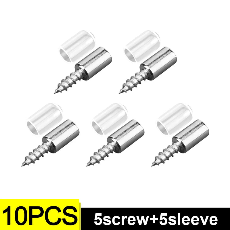Wholesale Cross Self-tapping Screw with Rubber Sleeve Layer Plate Shelf Holder Wardrobe Septum Brackets Fixed Screws Support Peg