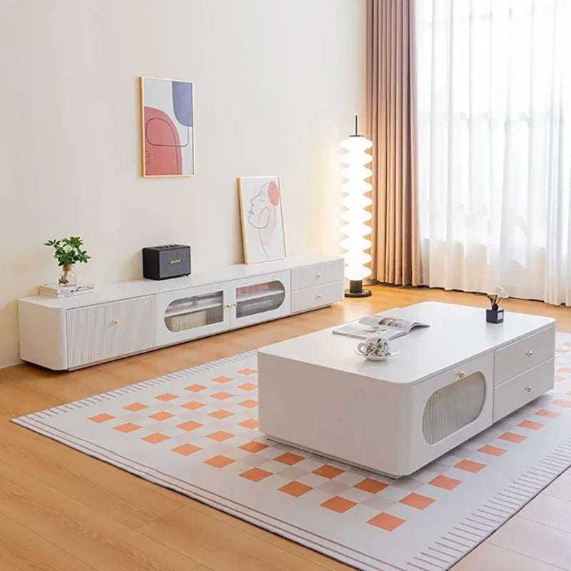 Aesthetic Trendy Coffee Table Modern Design Luxury Classic Coffee Table Beauty Storage Table Basse Living Room Furniture