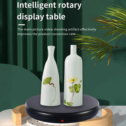 45CM/17.7in Motorized Rotating Display Stand Display Base 360°Rotatable Electric Potography Turntable for Products Display Live