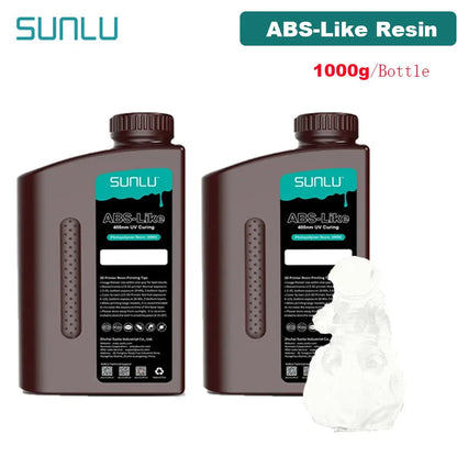 SUNLU UV ABS Like Resin 405nm 2KG 1KG/ Bottle Low Odor And Low Shrinkage For LCD 3D Printer Printing Material 3D Printing