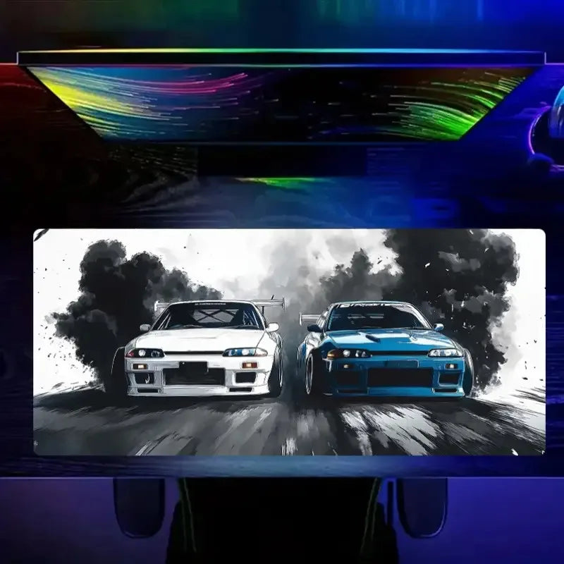 Large Mouse Pad for Car Design Sports Cars Desk Mat Non-Slip Rubber Washable PC Keyboard  Computer PC Office Gaming Accessories