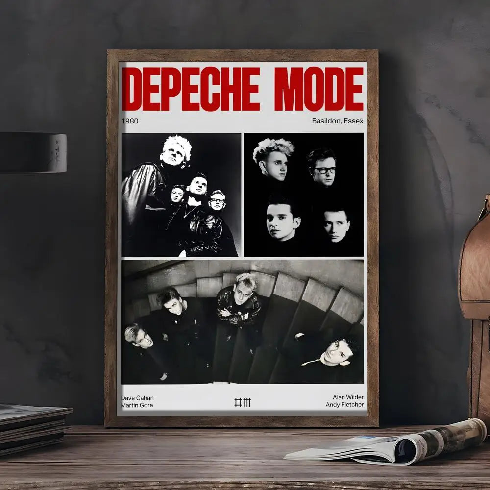 D-Depeche-M-Mode Band Painting Calligraphy Wall Art HD Canvas Oil Painting Posters Prints Home Bedroom Living Room Decor Gift