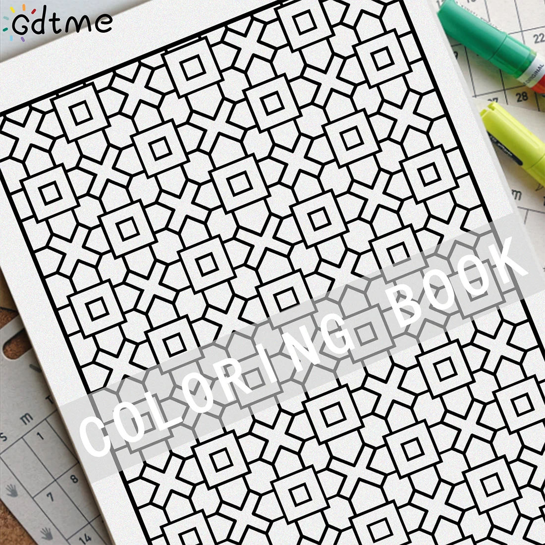 SATISFYING PATTERNS Coloring Book for Adult Relieve Stress Kill Time DIY Painting Drawing Book Kids Educational Toys