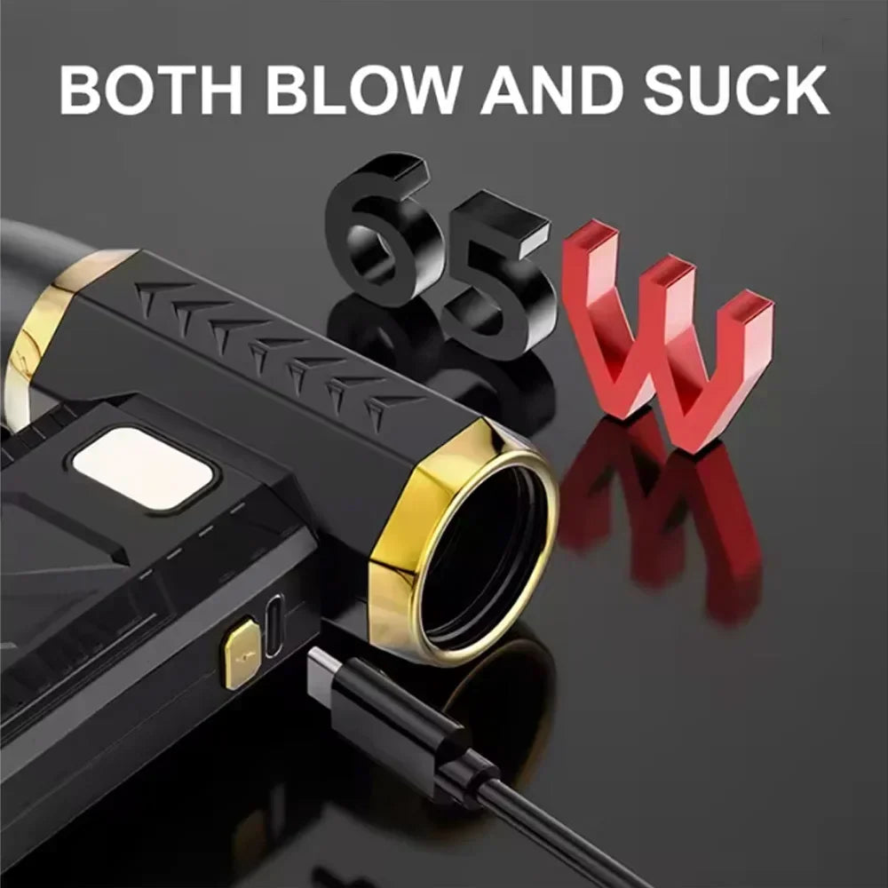 Upgraded 400000RPM Jet Fan M18 Brushless Blower - Powerful Portable Electric Dust Cleaner with Type-C Charging, 53m/s Turbo Fan