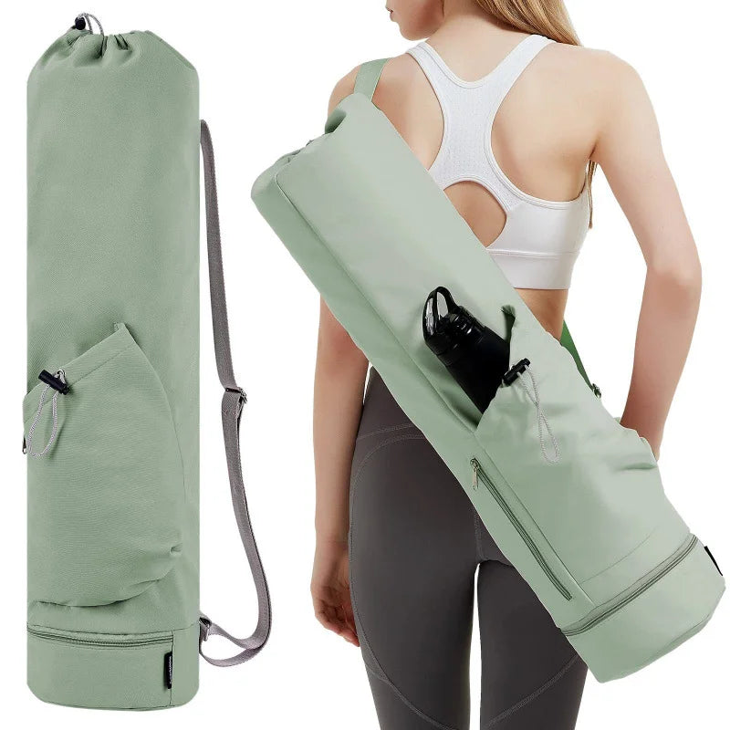 Yoga Mat Bag with Water Bottle Pocket & Wet Storage – Multi-Functional Carrier for Gym, Pilates & Fitness