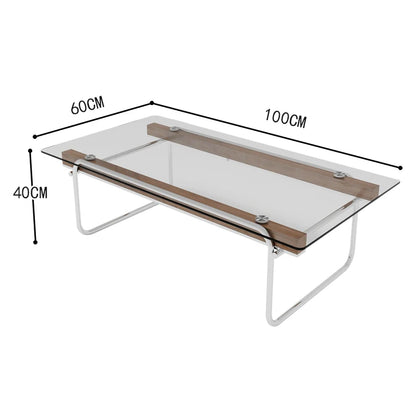 Living Room Coffee Table Premium Style Home Tempered Glass Heat-Resistant Corrosion-Resistant Odorless