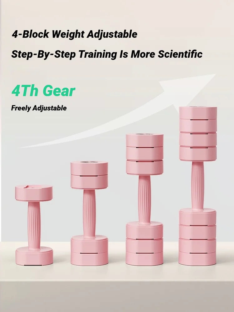 1Pair Adjustable 4In1 Dumbbell Set Ladies Fitness Home Small Thin Arm Weight Loss Equipment Dumbbells Multifunctional