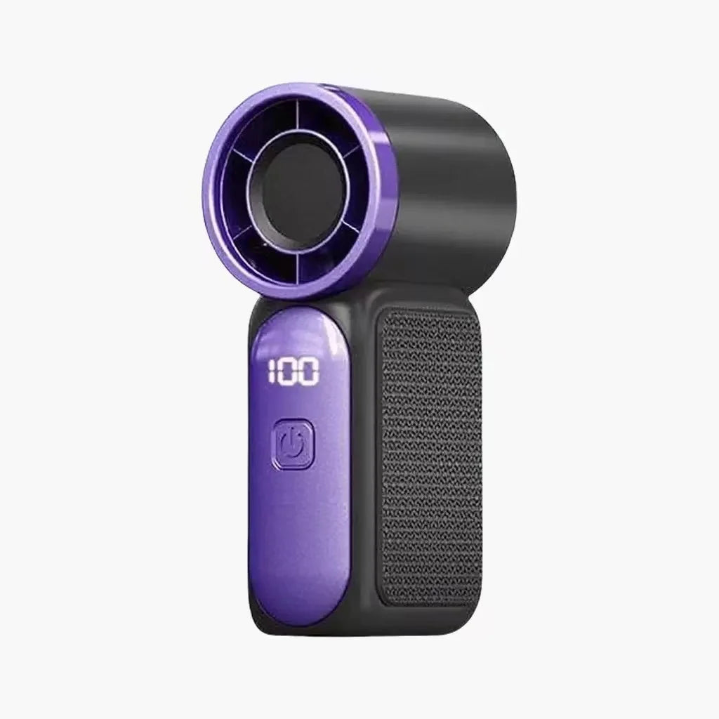 Portable Handheld Mini Fan Rechargeable Personal Fan with LED Display Mini Fan for Makeup Travel Outdoor Portable Pocket Fan