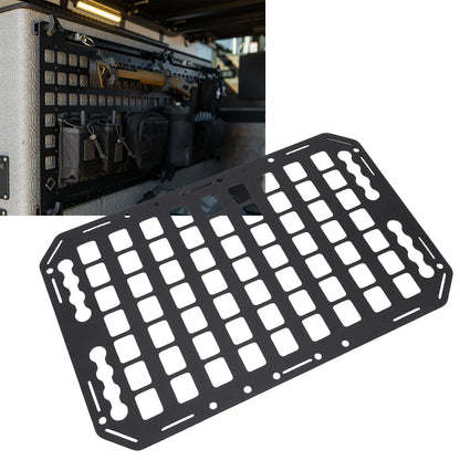 Truck Bed Molle Panel Aluminium Alloy Multifunctional L Track Storage Organizer for Car SUV RV