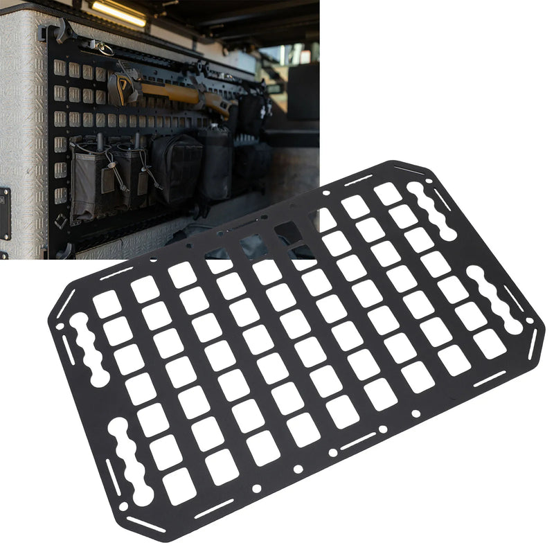 Truck Bed Molle Panel Aluminium Alloy Multifunctional L Track Storage Organizer for Car SUV RV