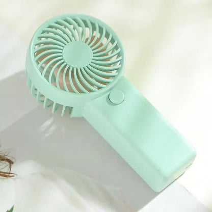 Portable Fan Creative Small Fan Pocket Hand-held Fan Lightweight Adjustable Cute Handheld Outdoor Fan Air Cooler Students Gift