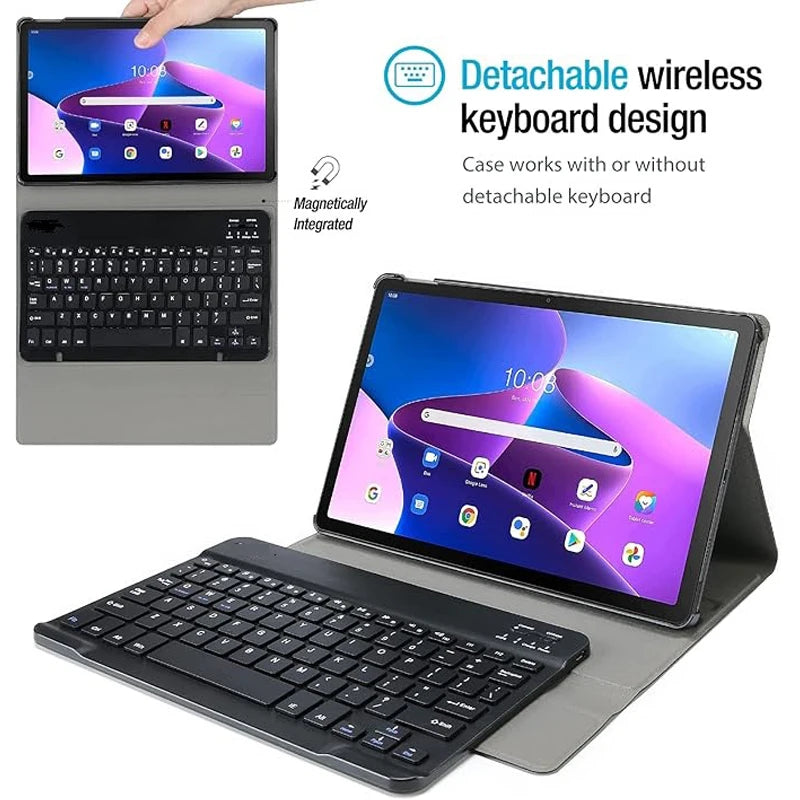 Smart Cover for Lenovo Tab M10 HD 2nd Gen Case TB-X306F TB-X306X Case Wireless Keyboard Lenovo Tab M10 HD Gen 2 10.1 Funda