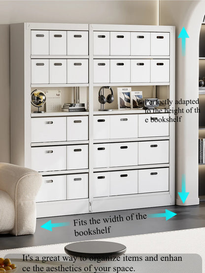 Multifunctional Foldable Organizer,Right Angle Foldable Storage Box,Kitchen Storage Cabinets,Stackable Bookcase OrganizerforToys