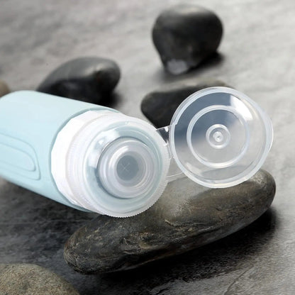 4pcs/set Travel Bottles for Toiletries, 90ml Travel Size Containers BPA Free Leak Proof Refillable Liquid Silicone Squeezable