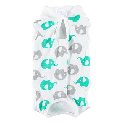Animal Print Cat Anti-lick Sterilization Suit Pure Cotton Pet Vest Clothes for Puppy Cat Weaning Suit Surgery Recovery Clothing