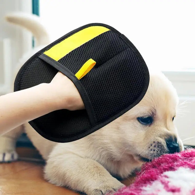 Pet Grooming Gloves Static Dedusting Brush Pet's Hair Remover Brush Removing Dog Cat Hair From Sofa Carpet Clothes Pet Supplies