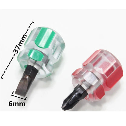 Screwdriver Kit Set Mini Small Portable Radish Head Screw Driver Precision Car Repair Tools Transparent Handle Repair Hand Tools