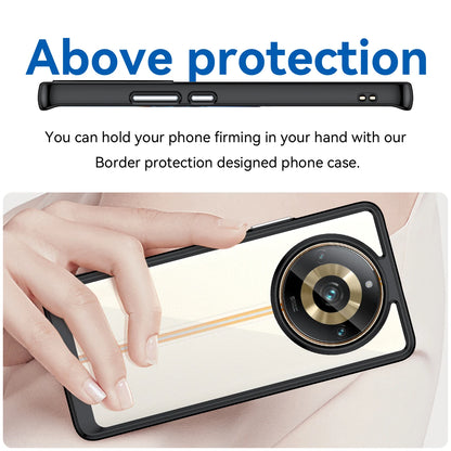 New Soft border + hard Acrylic back чехол Coque Case For Realme ( 11 Pro / 11 Pro+ / Narzo 60 Pro 5G ) Clear Cover Phone Cases