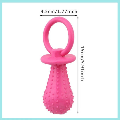 Pet Rubber Pacifier Dog Toy Interactive Rubber Soother Pet Dog Cat Puppy Elasticity Teeth Dog Chew Toys Tooth Cleaning Toy B2