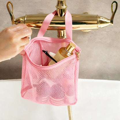 Shower Caddy Portable, Mesh Shower Caddy Tote Bag Quick Dry Hanging Toiletry and Bath Organizer for Dorm, Gym, Beach, Travel