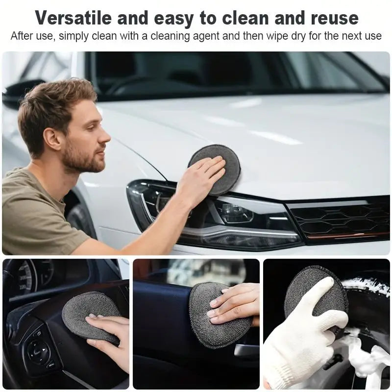 9/11PCS Car Cleaning Tools Kit Car Detailing Set Tire Brush Polishing Towel Cloth Wash Sponge Microfiber Cleaning Mitt Towels