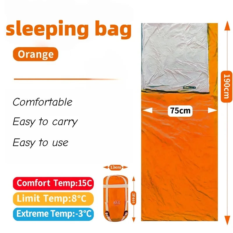 Camping supplies Ultra Lightweight Envelope Sleeping Bag for Adults Camping Hiking Beach Travel Compact Warm Sleep Mat 190x75cm
