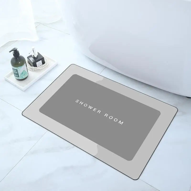 Non-Slip Bathroom Floor Mat,Super Absorbent,Soft, Fast Drying for Shower, Tub, Outdoor & Doormat Use washroom floor mat