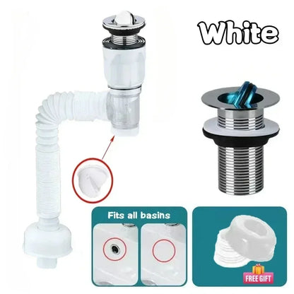 Kitchen Bathroom Basin Drain Pipe Bath Flexible Universal Sink Sink Drain Hose Sink Basin Drain Pipe