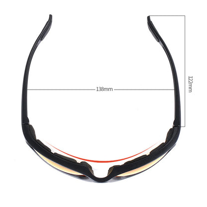 Outdoor UV Protection Goggles Padded Goggles Anti-UV Unisex Sports Sunglasses Eyewear Motorcycle Riding Glasses for Adventurers