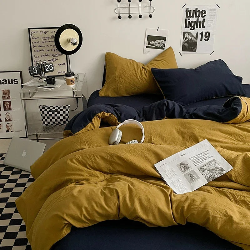 Bedding Comforter sets Duvet Cover bedsheets set with pillowcase Bedding Linens Set for Queen/King Bed edredones de cama