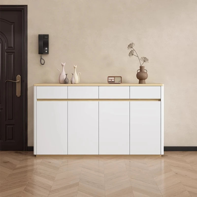Entryway Organizer Shoe Rack Storage White Organised Living Room Cabinets Space Saving Articulos Para El Hogar Home Furniture