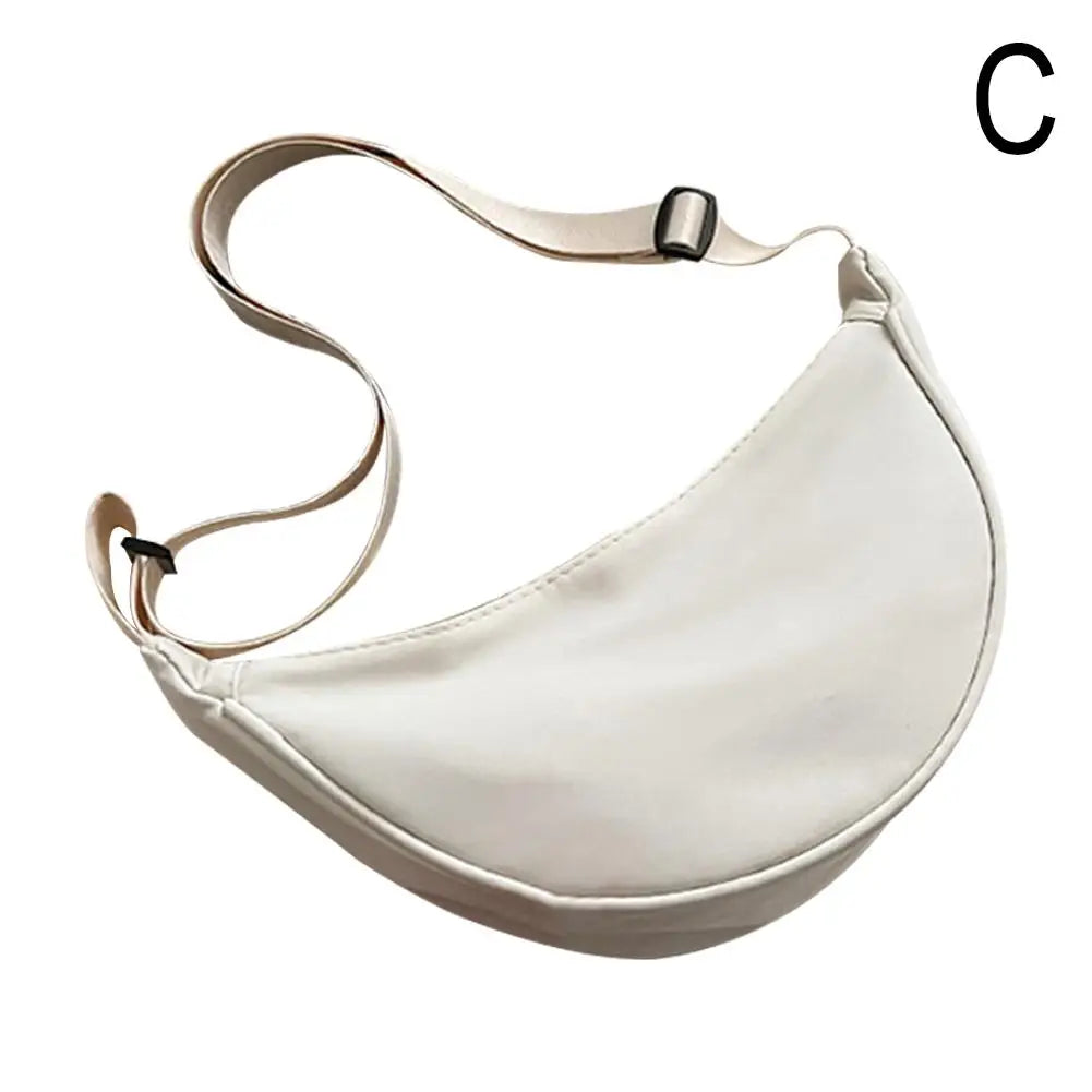 Nylon Crossbody Bag For Women Fashion Portable Casual Hobos Sport Chest Bag Underarm Bag Students Dumpling Shape Shoulder Bag