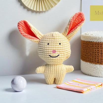 Pet Supplies: Durable Chew-Resistant Corn Plush Toys for Cats and Dogs, with Sound and Various Cartoon Designs