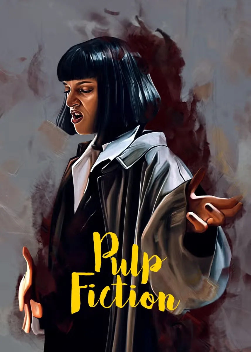 Modern Painting Posters and Prints Movies Pulp Fiction Canvas Painting Wall Art Pictures for Home Living Room Decor Cuadros