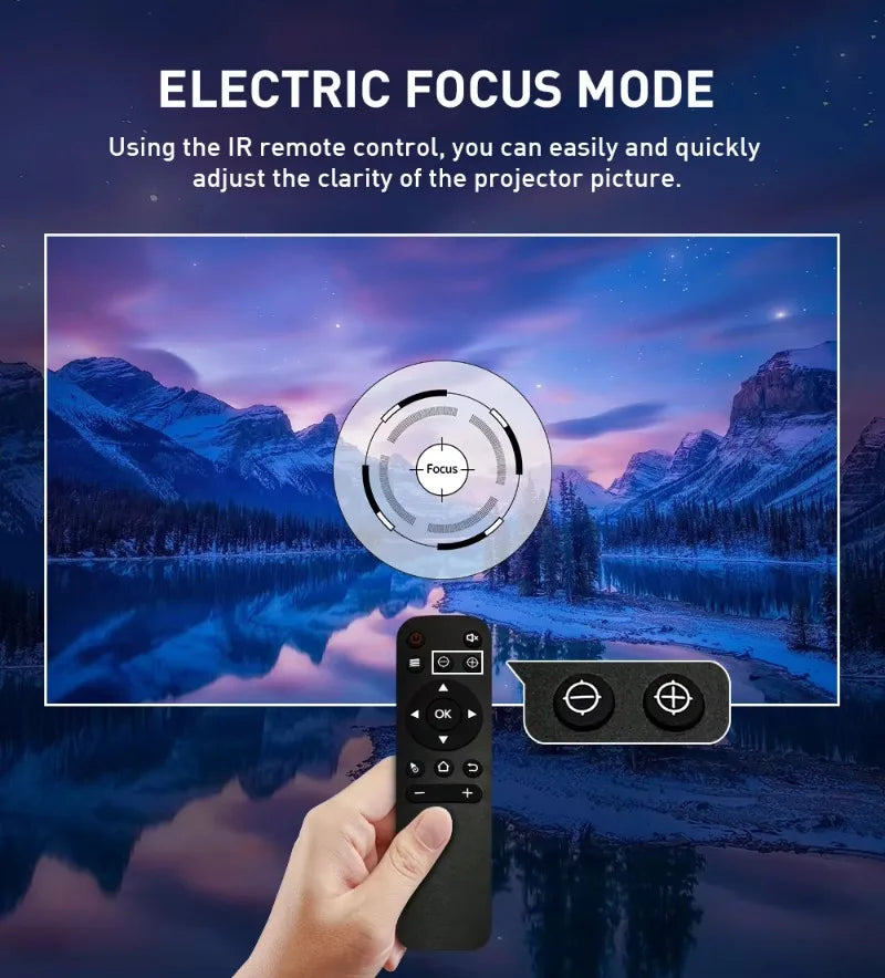 Salange Smart P12 Projector 1080P 4K Support Android Wifi Portable Projectors Beamer 3D DLP Projector Projecters