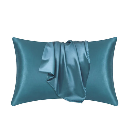 1pc Nordic Silk Pillowcase White Black Grey Khaki Blue Pink Sliver Bed Pillow Covers Luxury Cases Home Bedding Decor