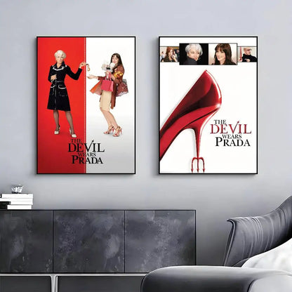 Movie The Devil Wears Prada Poster Gallery Prints Self Adhesive Home Decor Decoration Wall Decals Living Room Sticker