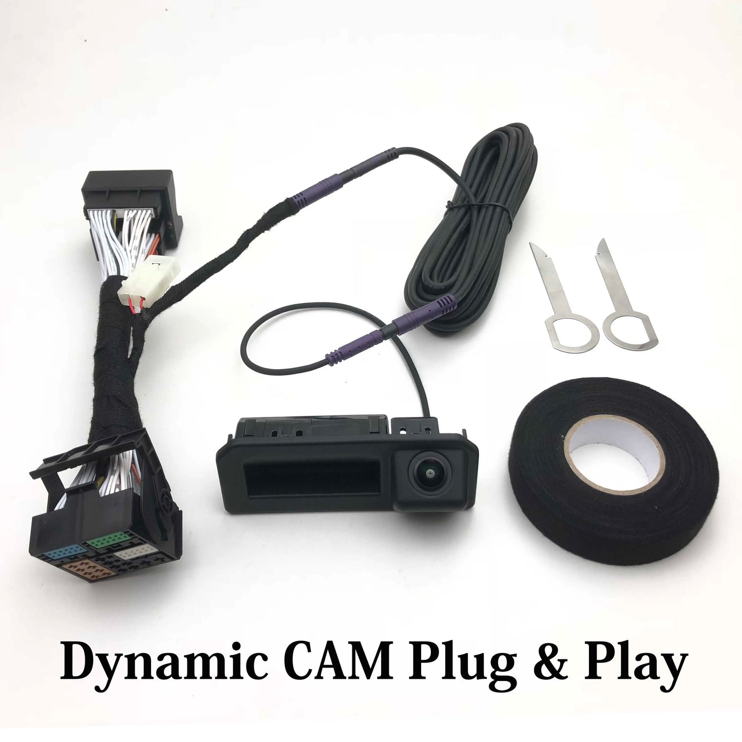 Vkauto For skoda Karoq 2017~2024 Canbus Dynamic Trajectory Camera Rear View Camera Work With MIB2 Unit