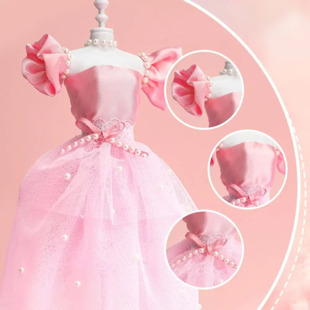 Handcrafts Skirt DIY 's Clothes Kit Handmade Fashion Design Princess Outfit Kit Wear Cute 's Dress Material Girl