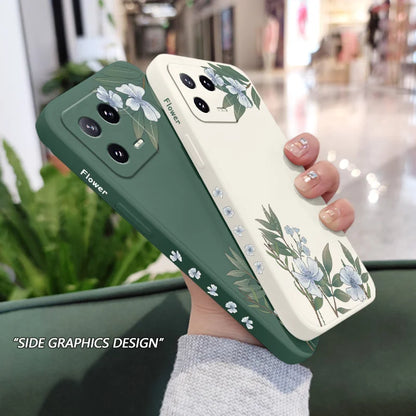 Encounter Flowers Phone Case For Xiaomi 17 Mi 15 15T 14 14T 13 13T 12 12X 12T 12S 11 11T 10 10T 9 9T Pro Lite Liquid Silicone Co