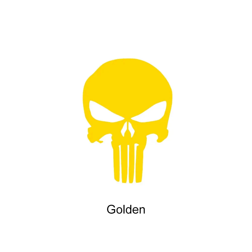 Skull Stickers Car Waterproof Decal Reflective Vinyl Punisher Sticker for Auto Door Window Rearview Mirror Bumper Decoration