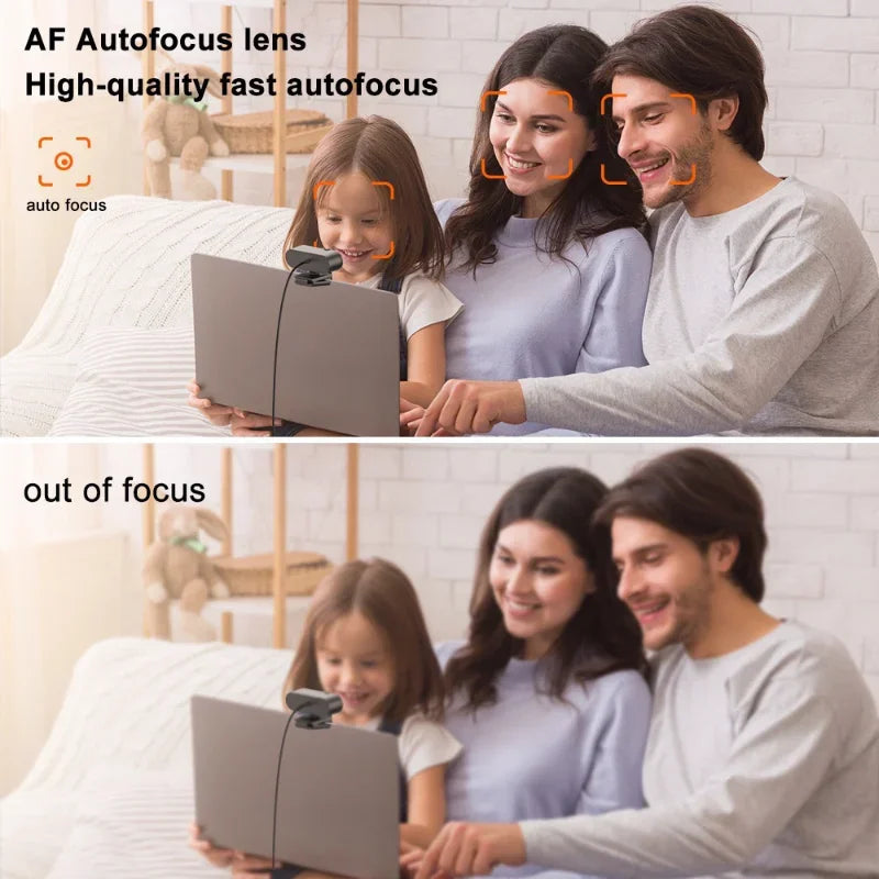 Lenovo 4k Hd Mini Webcam With Microphone Full Hd 2k Webcam Autofocus Usb Webcam For Auto Focus Pc Laptop Video Shooting Camera