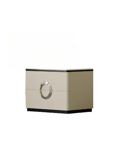 Italian Luxury Modern Bedside Cabinet Simple Household Bedroom Furniture With Panel Wood For General Home Use