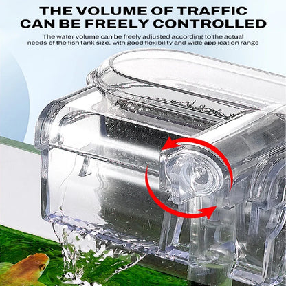 New Suspended Filter For Fish Tanks 5in1 Mini Filters 2.5W 250L/H for Aquariums Below 30cm External Waterfall Filter Pump USB/DC