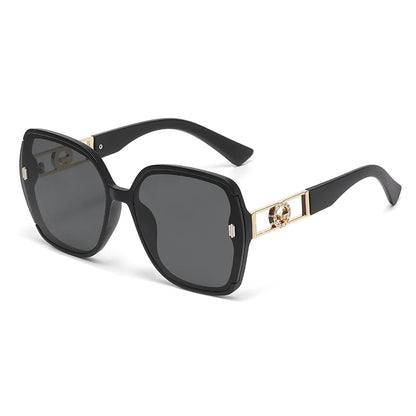 Fashionable Luxury Square Sunglasses, Premium Ladies' Sunglasses, Classic Vintage Eyewear, Women's Summer Travel Sunglasses.
