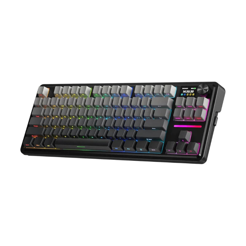 Redragon GB 80% Gasket RGB Gaming Keyboard w/Hype 1.14inch TFT Screen & Knob, 84 Keys Mechanical Keyboard