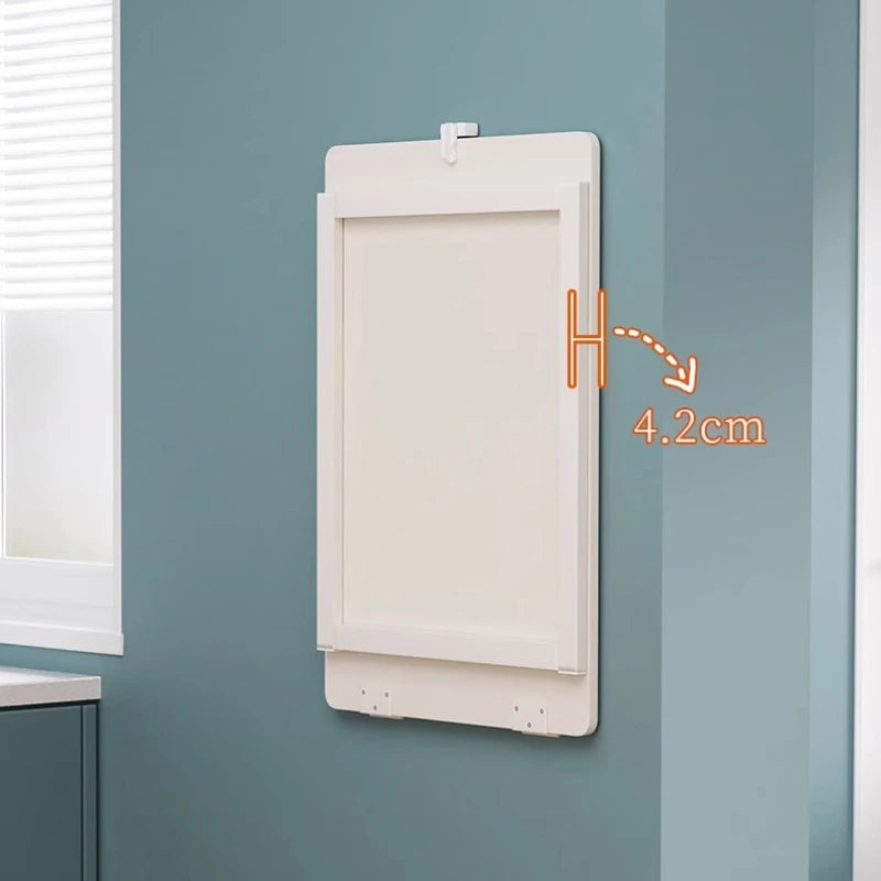 Wall Mounted Folding Table,Solid Wood Wall Mounted Dining Table,Hidden Wall Mounted Computer Desk,Multi-functional Foldable Tabl